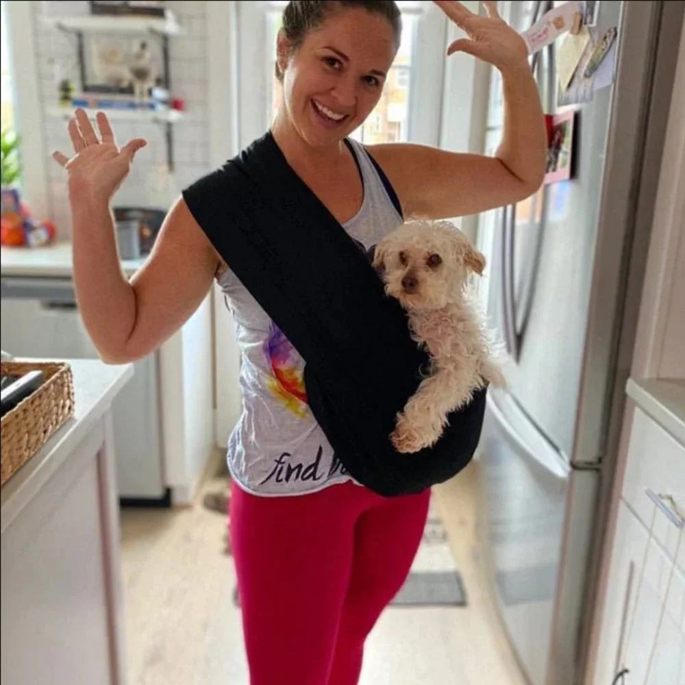 Cozy Black Dog Sling Carrier